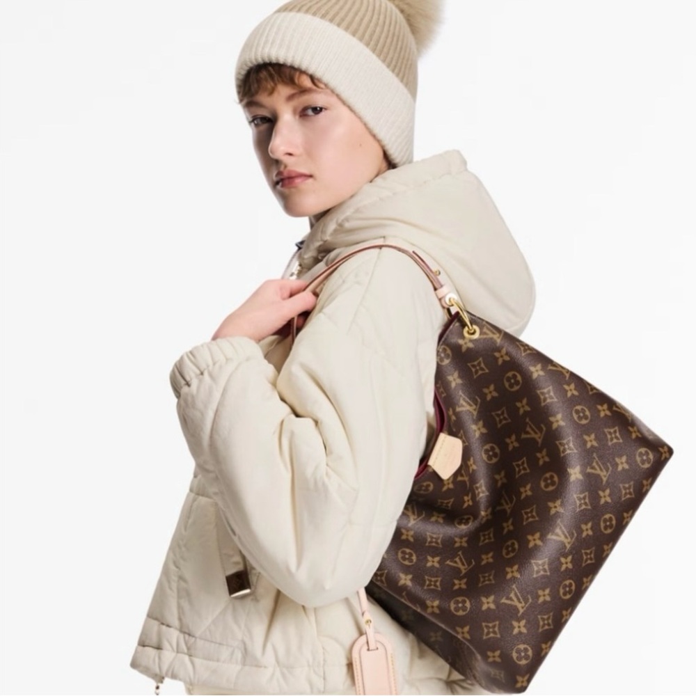 AUTHENTIC Louis Vuitton Dark Brown Monogram Graceful PM Shoulder Bag - Picture 13 of 13